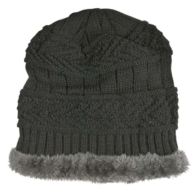 HINDAWI Winter Beanie for Girls Boys Kids (5-14 Years) Warm Snow Knit Hats Windproof Slouchy Skull Cap Black - Image 2